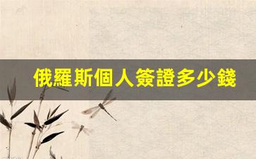 俄羅斯個人簽證費(fèi)用及辦理手續(xù)全解析，月內(nèi)輕松掌握！