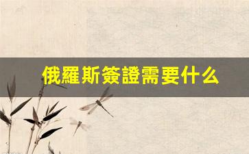 俄羅斯簽證需要什么(俄羅斯簽證需要什么材料)