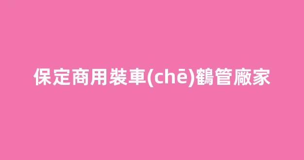 保定商用裝車(chē)鶴管廠家(1)