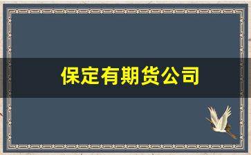 保定有期货公司(保定期货公司地址)_https://www.hangfeite.com_创业板_第1张