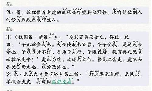 假什么什么什么成语有哪些成语-假什么什么的成语大全四个字