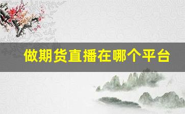 做期货直播在哪个平台好(做期货直播在哪个平台好一点)_https://www.kairu168.com_中金所_第1张