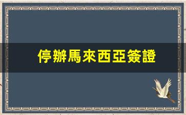停辦馬來西亞簽證(停辦馬來西亞簽證會怎么樣)