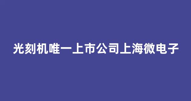 光刻机唯一上市公司上海微电子(中国首台5纳米光刻机)_北交所_第1张_财经网 光刻机唯一上市公司上海微电子(中国首台5纳米光刻机)_https://www.wanyuyiyao.com_北交所_第1张
