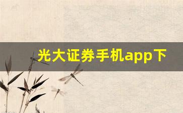 光大证券手机app下载(光大证券金阳光app下载安装)_https://www.kairu168.com_郑商所_第1张