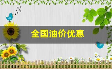 全国油价优惠-全国油价出现重大调整