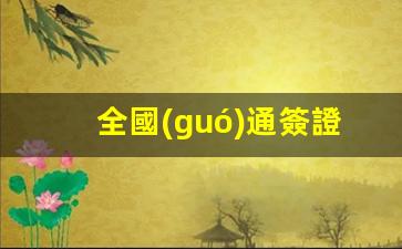 全國(guó)通簽證(全國(guó)辦簽證的機(jī)構(gòu)有哪些)