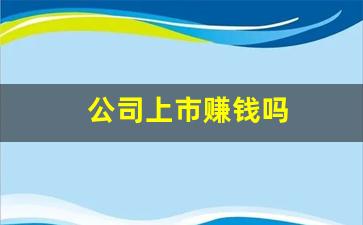 公司上市赚钱吗(公司上市靠什么赚钱)_https://www.hbxfywj.com_股票知识_第1张