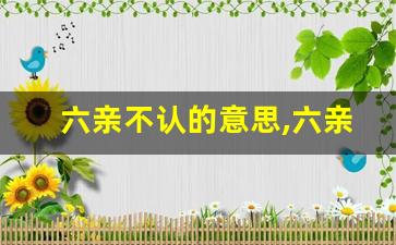 六亲不认的意思,六亲不认的近义词反义词,六亲不认造句例句,六亲不认出处及解释-第1张图片-我的生活随想
