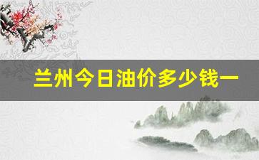 兰州今日汽油价格最新-兰州今日油价多少钱一桶