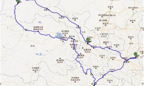 兰州至九寨沟旅游路线图-兰州至九寨沟旅游路线