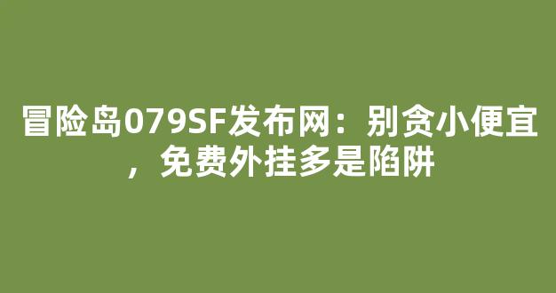 冒险岛079SF发布网：别贪小便宜，免费外挂多是陷阱
