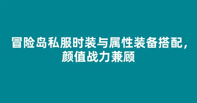 冒险岛私服时装与属性装备搭配，颜值战力兼顾