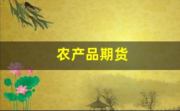 农产品期货(芝加哥农产品期货)_https://www.eamstsz.com_深交所_第1张