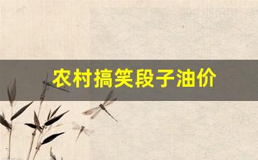 调侃油价的段子_农村搞笑段子油价