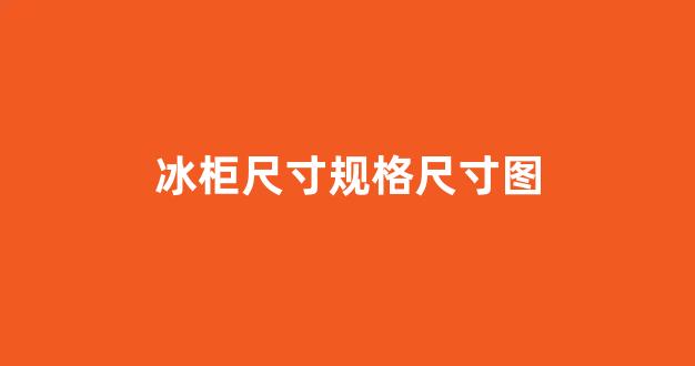 冰柜尺寸规格尺寸图(家用冰柜多大尺寸合适)_https://www.jnskb.com_效果图_第1张