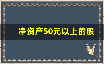 净资产50元以上的股票有哪些(净资产50%)_https://www.heiljjianzu.com_科创板_第1张