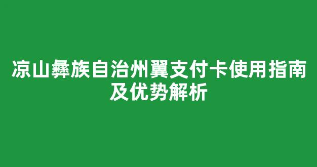 凉山彝族自治州翼支付卡使用指南及优势解析