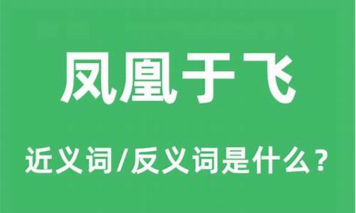 凤凰于飞是什么意思-凤凰于飞是什么意思是