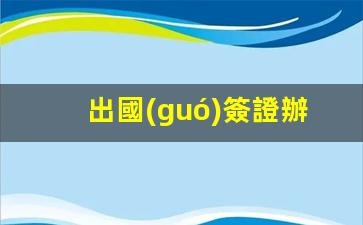出國(guó)簽證辦理機(jī)構(gòu)(出國(guó)簽證辦理機(jī)構(gòu)名稱(chēng))