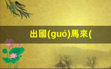 出國(guó)馬來(lái)西亞簽證留多久(出國(guó)馬來(lái)西亞需要什么手續(xù)和證件)