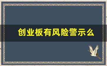 创业板有风险警示么(创业板退市警示)_https://www.gen-fastener.com_中金所_第1张