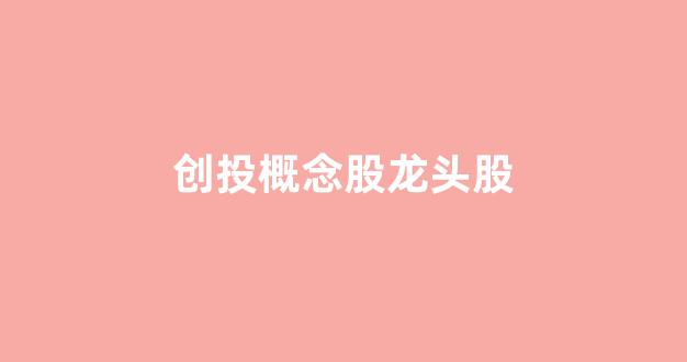 创投概念股龙头股(创投概念股龙头股票有哪些)_https://www.ljyuan-tech.com_上交所_第1张