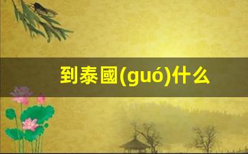 到泰國(guó)什么銀行卡(到泰國(guó)買什么東西最好)