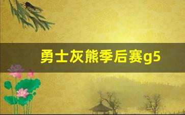 勇士灰熊季后赛g5-勇士灰熊季后赛G1