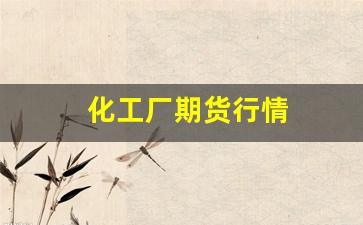 化工厂期货行情(化工厂期货行情分析)_https://www.fzdzcxj.com_上交所_第1张