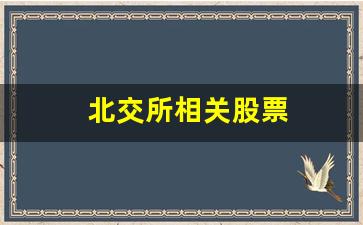 北交所相关股票(北交所相关股票有哪些)_https://www.kairu168.com_广期所_第1张