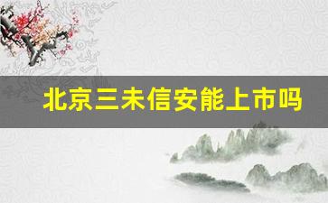 北京三未信安能上市吗(三未信安 上市)_https://www.tuogunzhijia.com_纳指期货_第1张