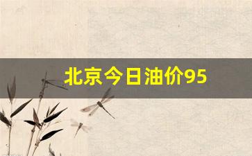北京今日油价95汽油价格调整最新消息-北