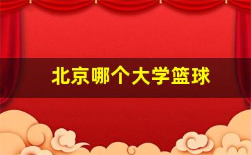 北京哪个大学篮球-北京哪个大学篮球场可以进