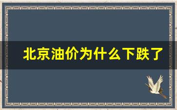 北京油价2021首次调价-北京油价为什么下跌了