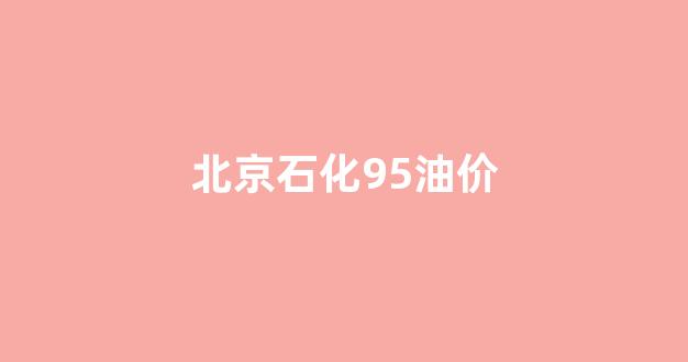 北京石化油价今日价格92和95_北京石化95油价