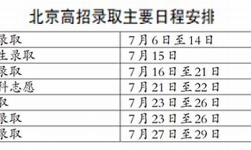 北京高考志愿录取结果_北京高考志愿录取