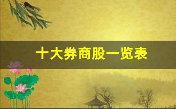 十大券商股一览表(十大券商股票)_https://www.eamstsz.com_北交所_第1张