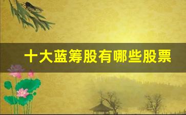 十大蓝筹股有哪些股票名称(中国十大蓝筹股2020)_https://www.kairu168.com_大商所_第1张