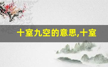 十室九空的意思,十室九空的近义词反义词,十室九空造句例句,十室九空出处及解释-第1张图片-我的生活随想