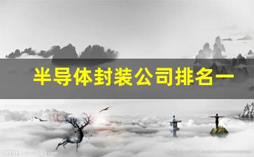 半导体封装公司排名一览表(半导体芯片股票龙头前十名排名)_https://www.eamstsz.com_上交所_第1张