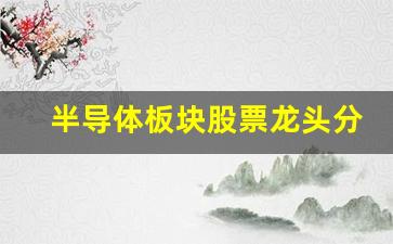 半导体板块股票龙头分析(半导体芯片股票龙头前十名排名)_https://www.huakunhengjia.com_金融资讯_第1张
