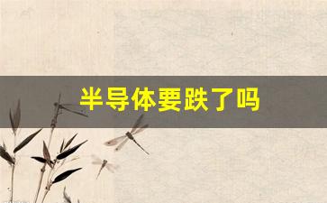 半导体要跌了吗(一直跌)_https://www.hn-life.com_深交所_第1张