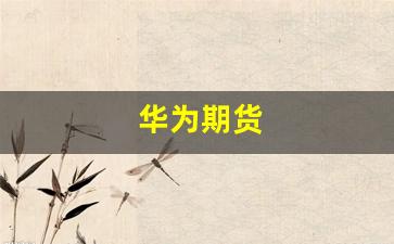华为期货(华为期货是什么)_https://www.fzdzcxj.com_创业板_第1张