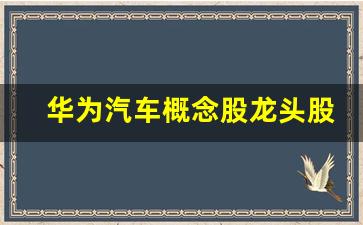 华为汽车概念股龙头股(华为汽车概念股龙头股票)_https://www.lclxwz.com_郑商所_第1张