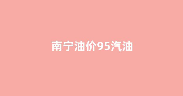 南宁油价95汽油什么时候调价_南宁油价95汽油