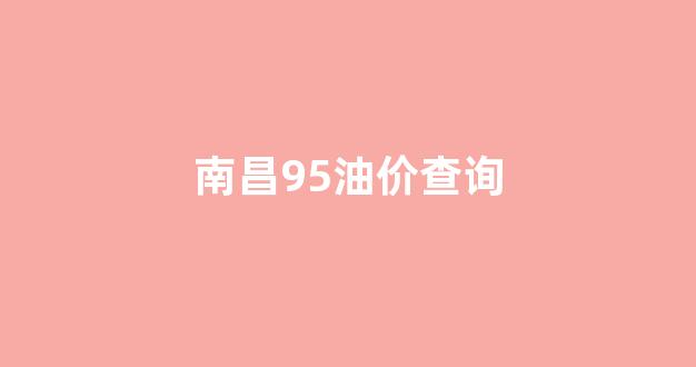 南昌油价95汽油_南昌95油价查询