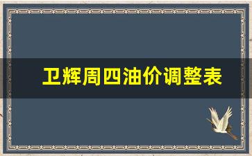 卫辉市中国石油加油站电话-卫辉周四油价调整表
