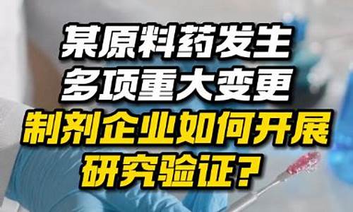 原料药重大变更-原料药重大变更流程