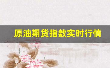 原油期货指数实时行情最新走势(原油期货指数实时行情最新走势图)_https://www.jianghaiboli.com_恒指期货_第1张